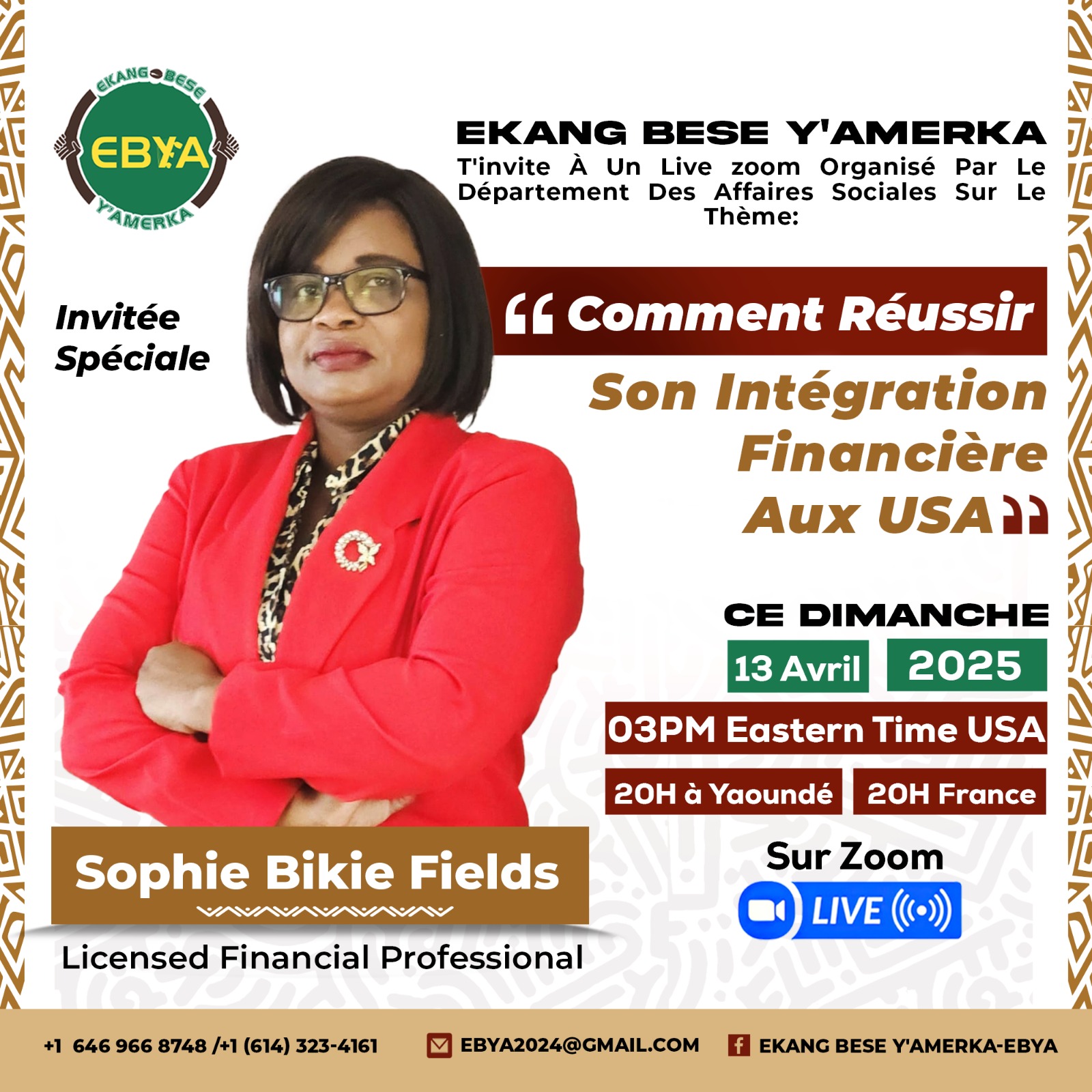 Intégration Financière Poster